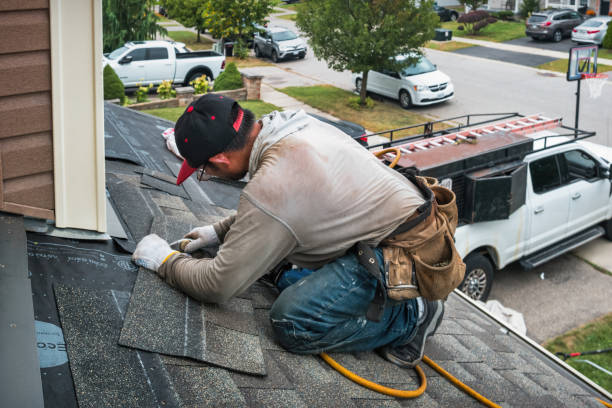 Professional Roof Inspection technician working in Smock, PA